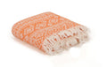Foutastic Strandtuch Cicim Orange 100% Baumwolle, 215 gr/m², 90 x170 cm