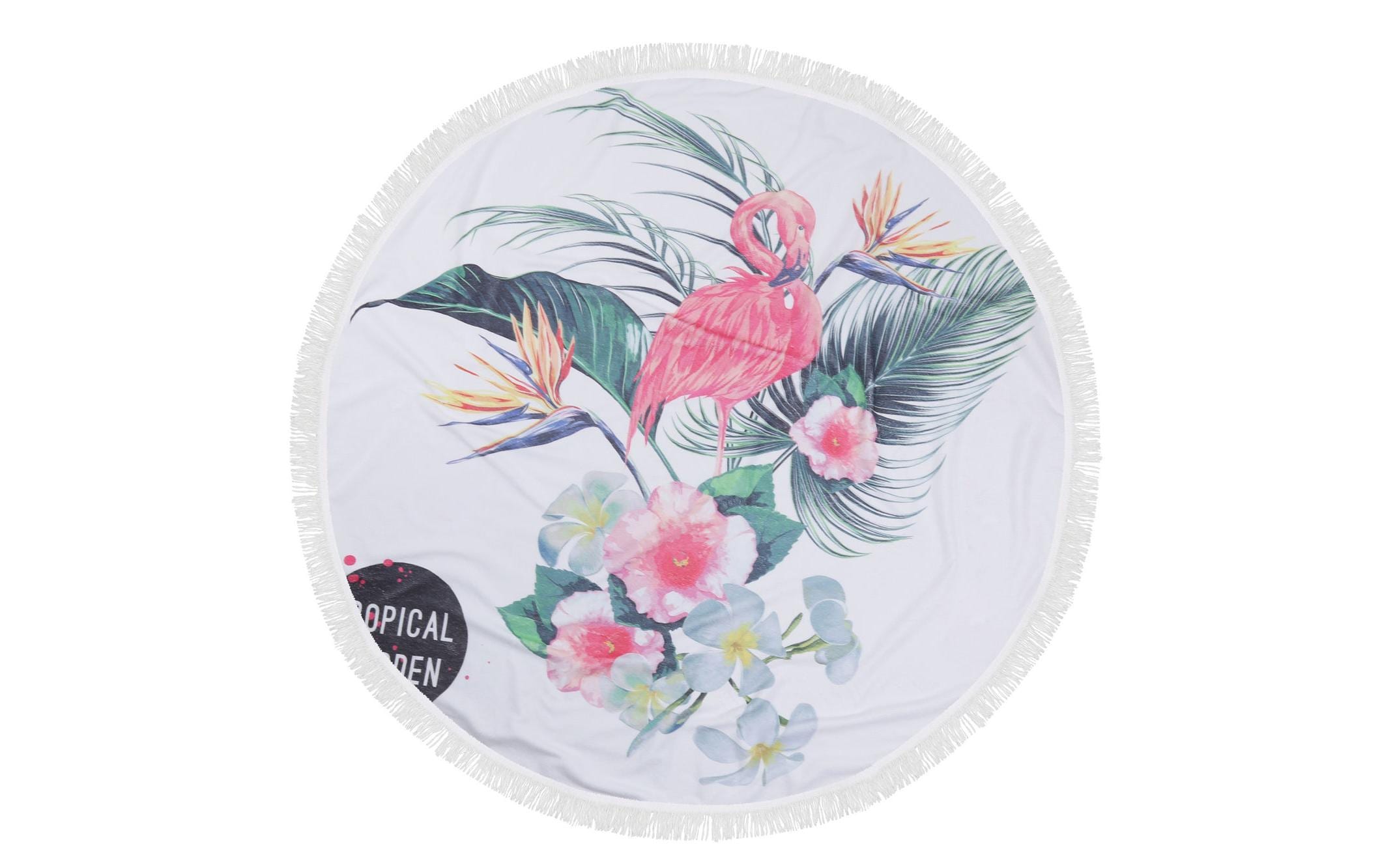 Foutastic Strandtuch Circle B21 Flamingo 100% Baumwolle, 300 gr/m², 150 cm