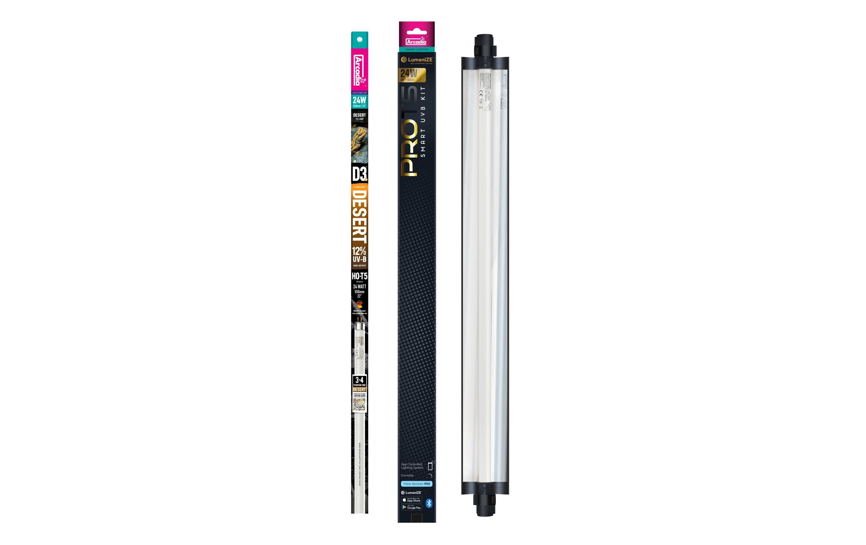 Arcadia Lumenize Pro T5 D3+ 12% UVB, 24 Watt