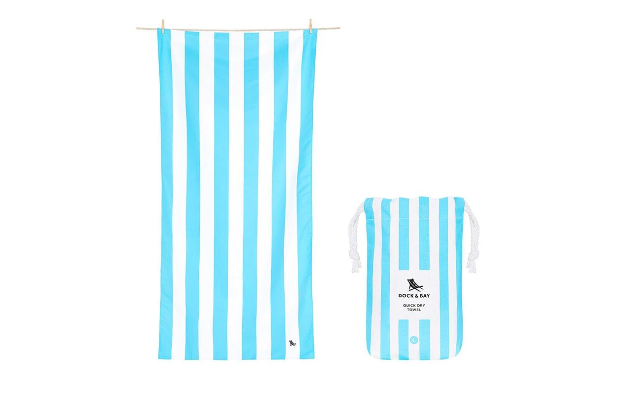 Dock& Bay Strandtuch CABANA light blue Gr.L, 90x160cm, Polyamid/PES