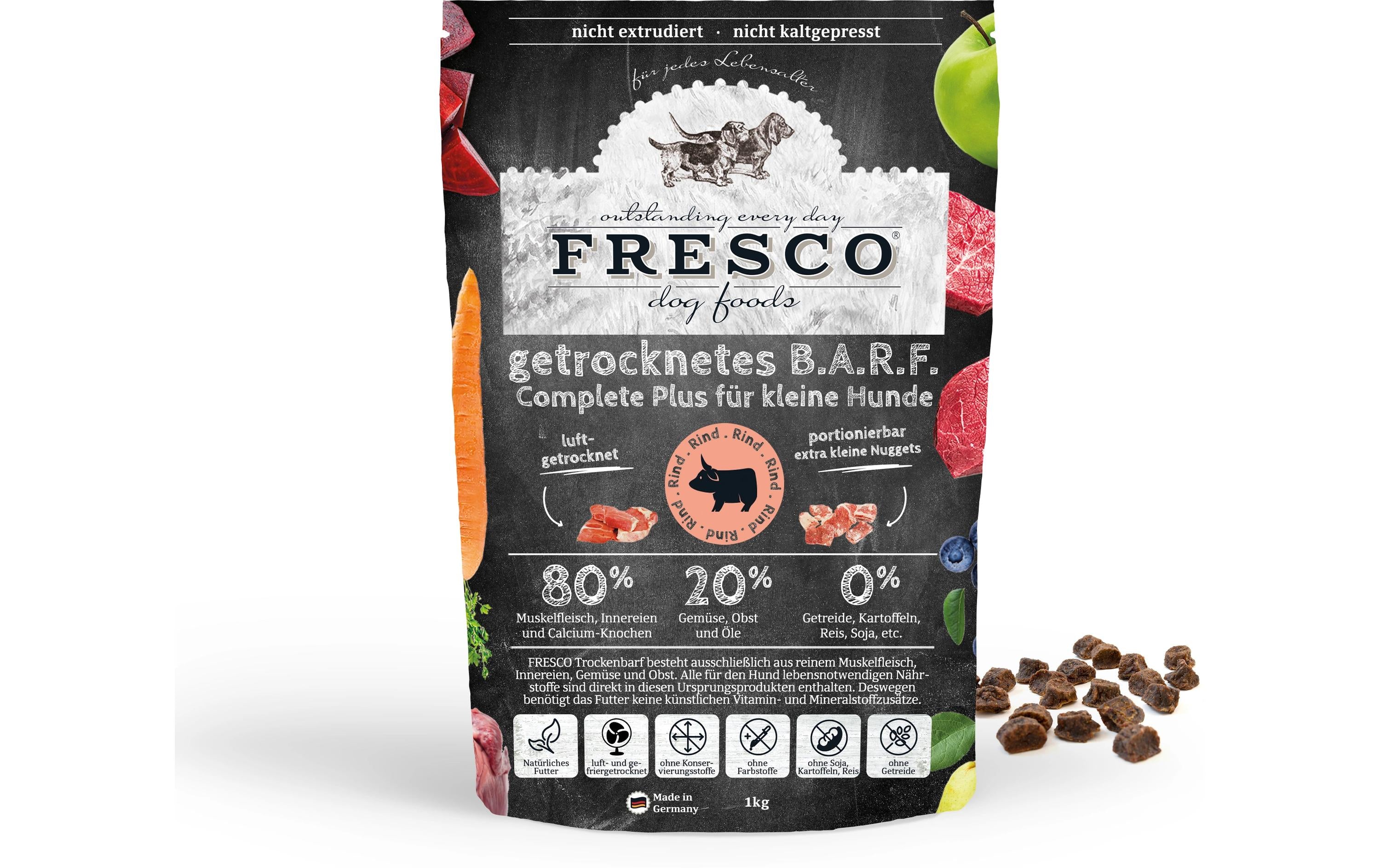 Fresco Trockenbarf Complete Plus Mini Rind 1kg
