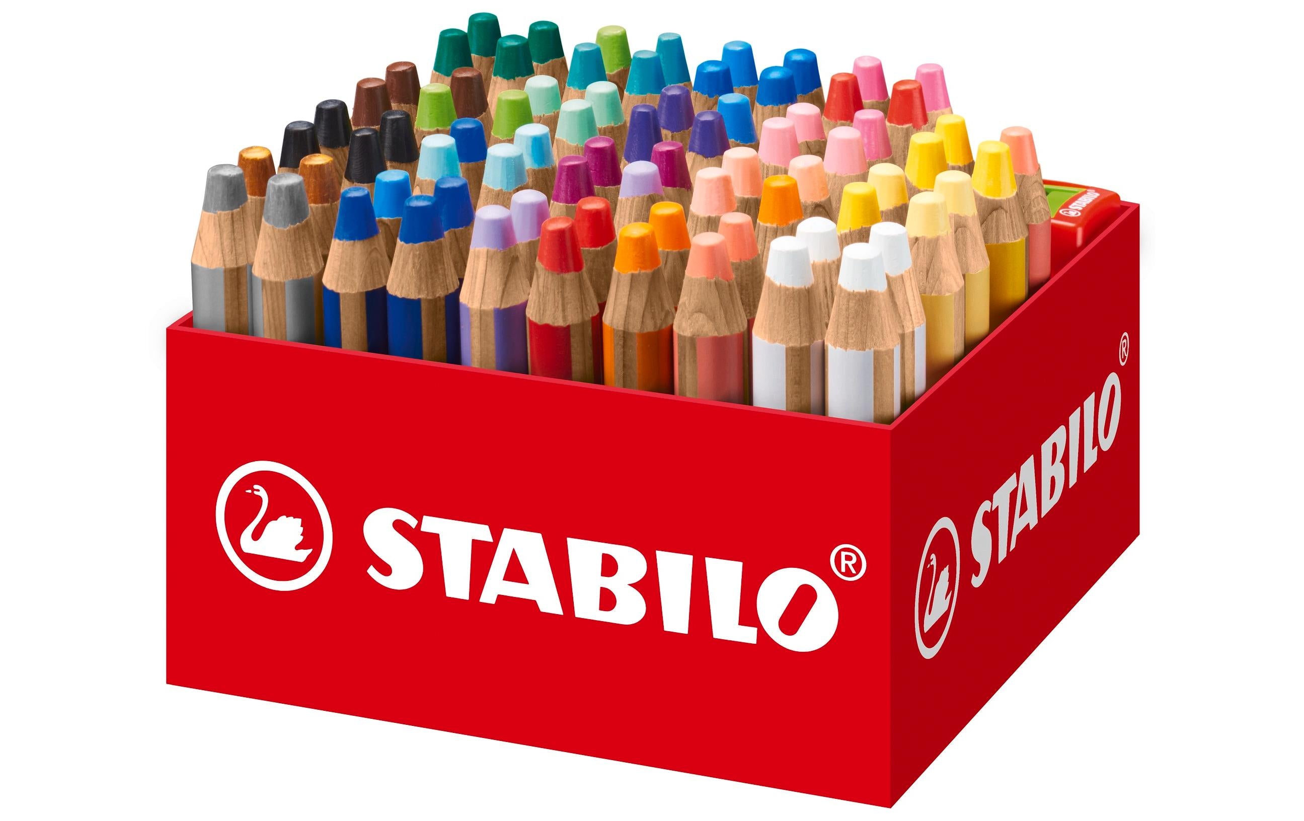 Stabilo Woody 3 in 1 XL 76er Box mit diversen Farben