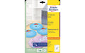 Avery Zweckform CD-Etiketten SuperSize Packung zu 25 Blatt / 50 Etiketten