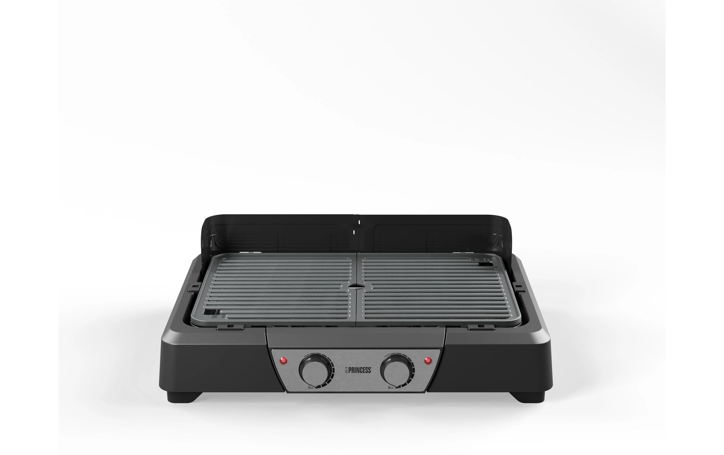 Princess Tischgrill 01.112254.01.001 2000W, 2 Heizzonen, Windschutz