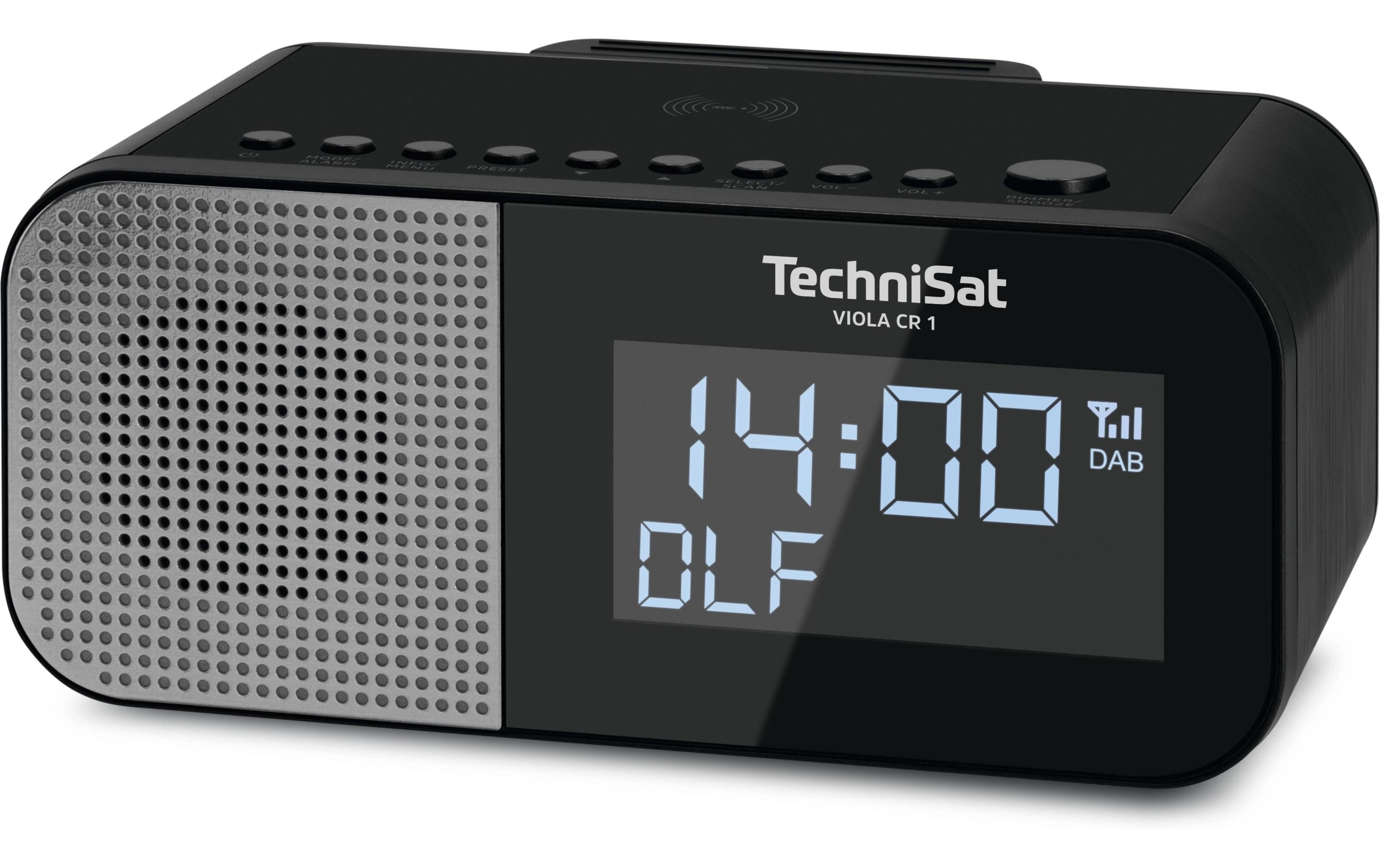 TechniSat Viola CR1, black Radiowecker, QI+, LCD
