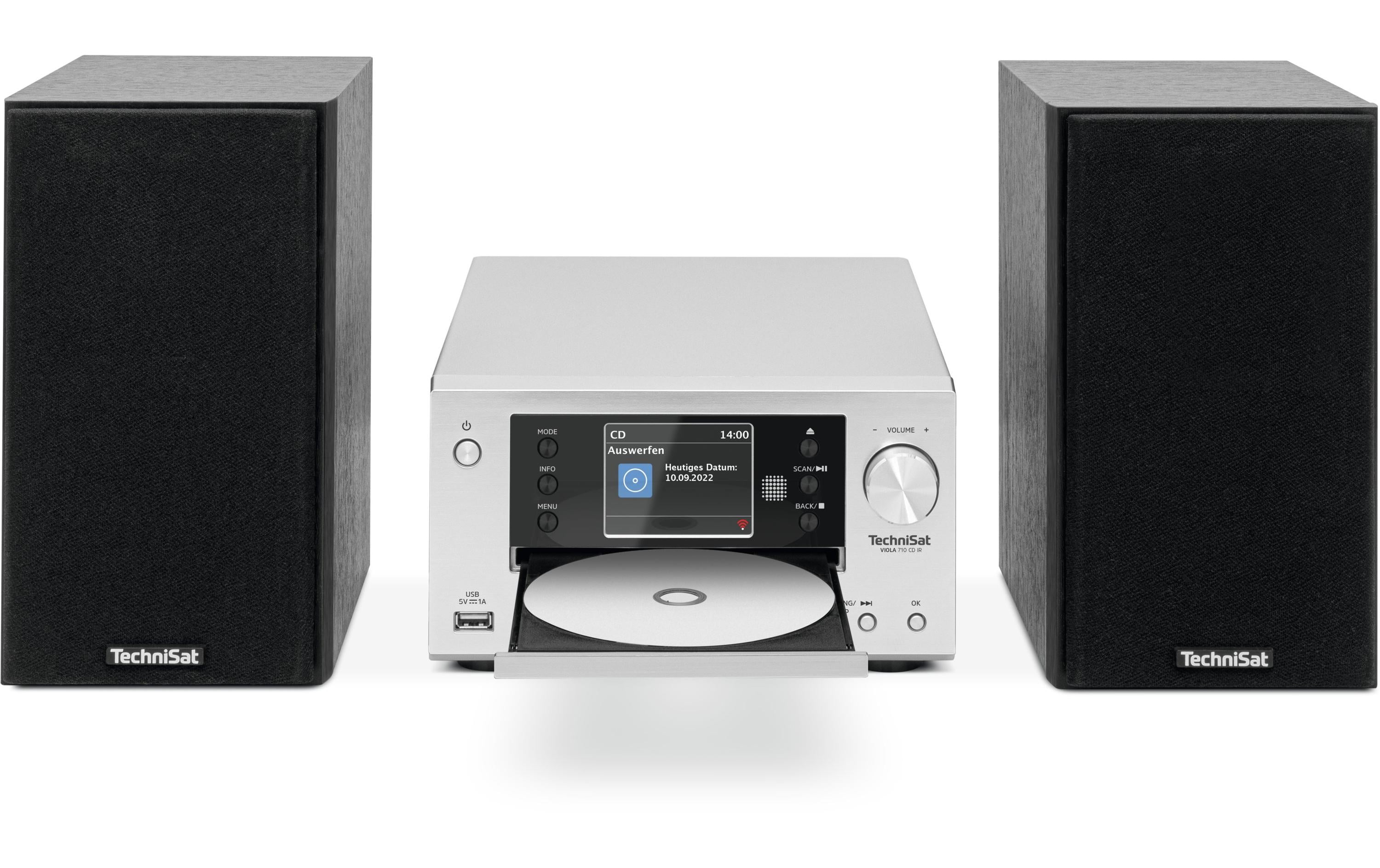TechniSat Viola 710 CD IR Schwarz/Silber, DAB+, CD, Bluetooth
