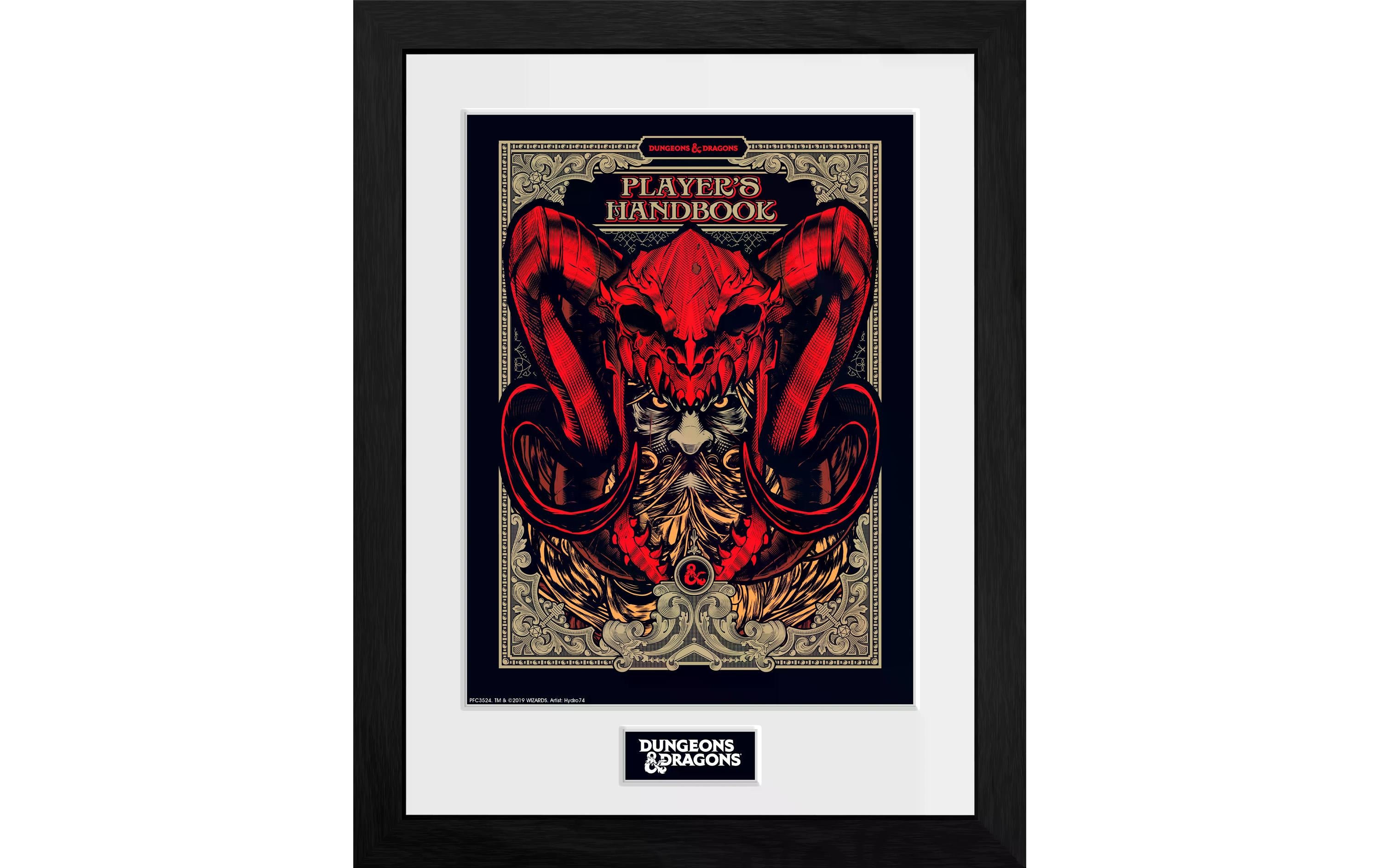 D&D Framed Print - Players Handbook 30cm x 40cm