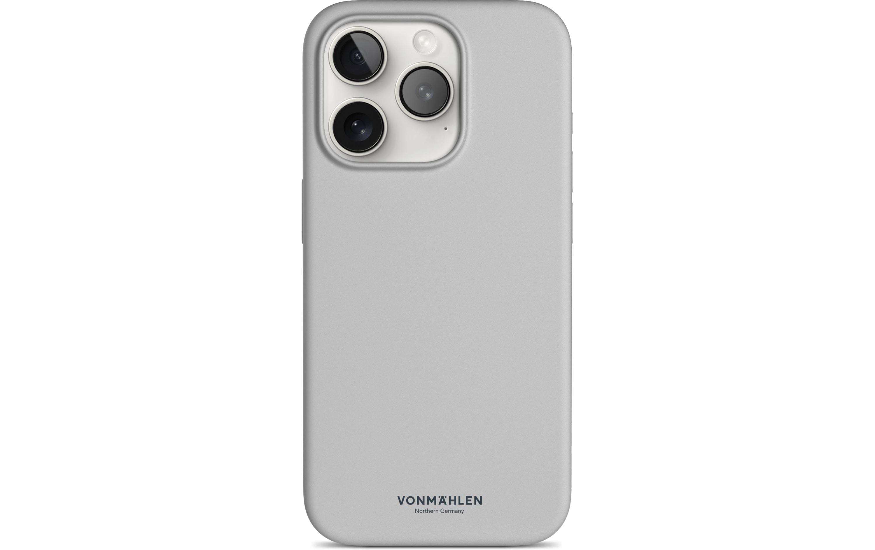 Vonmählen Eco Silicone Case Light Gray iPhone 15 Pro Max