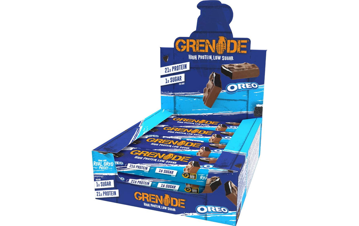 GRENADE BAR® High-Protein Oreo Box mit 12 Riegeln x 60 g