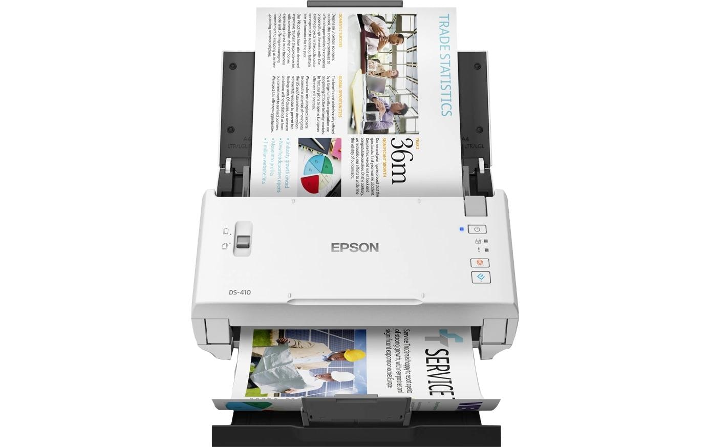 EPSON WorkForce  DS-410, 600x600dpi USB 2.0, A4, A5, A6, B5, B6, Let. Legal