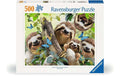 Puzzle Faultier Selfie 10-99 Jahre