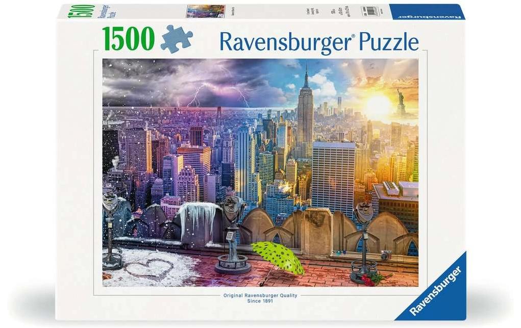 Puzzle New York im Winter und Sommer 14-99 Jahre
