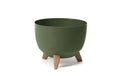 Blumentopf ROMA ECO WOOD green D 24/24.2 H 15 cm
