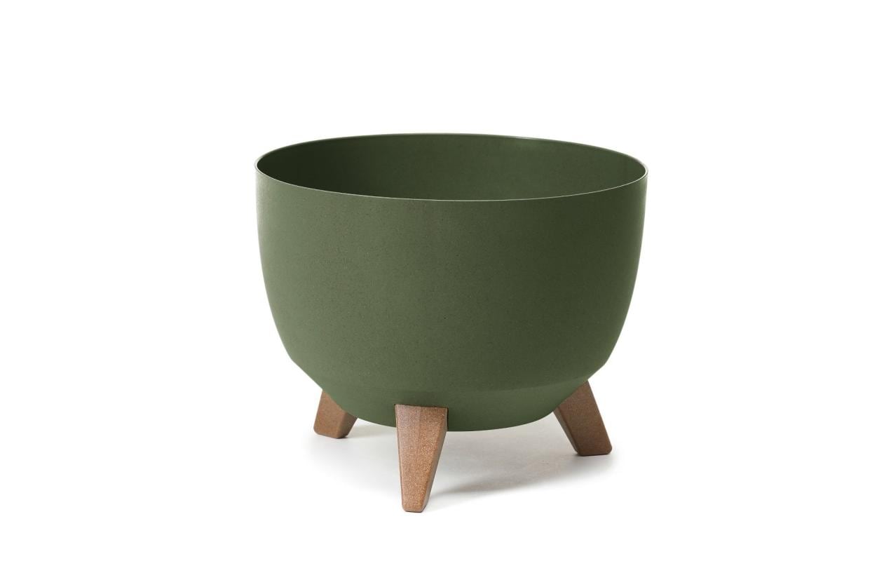 Blumentopf ROMA ECO WOOD green D 24/24.2 H 15 cm