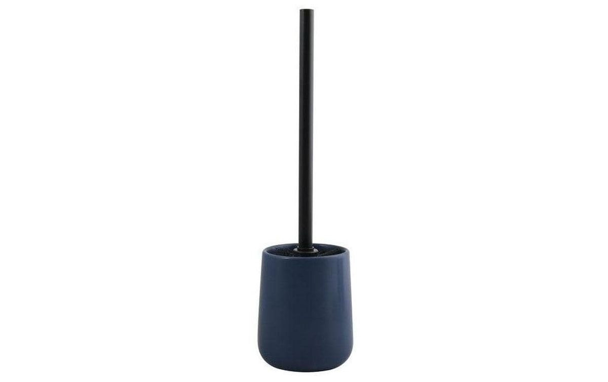 MSV Toilettenbürste  Maonie,Dunkelblau matt Keramik, 10.4x38.8 cm (DxH)