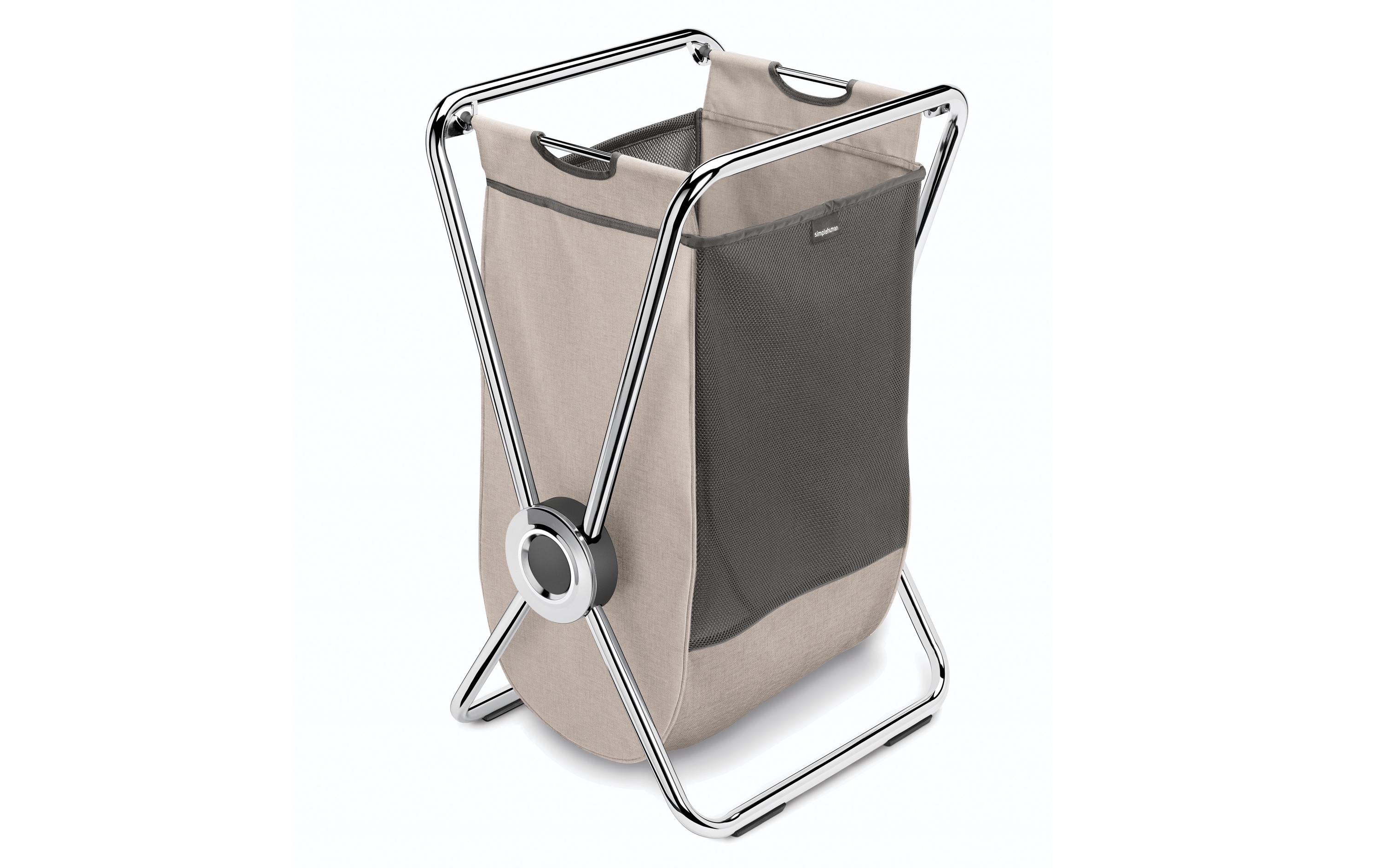 Simplehuman Wäschekorb mit x-Rahmen, 1 Fach 75.4x42x50.8cm, 100% recyceltem Polyester