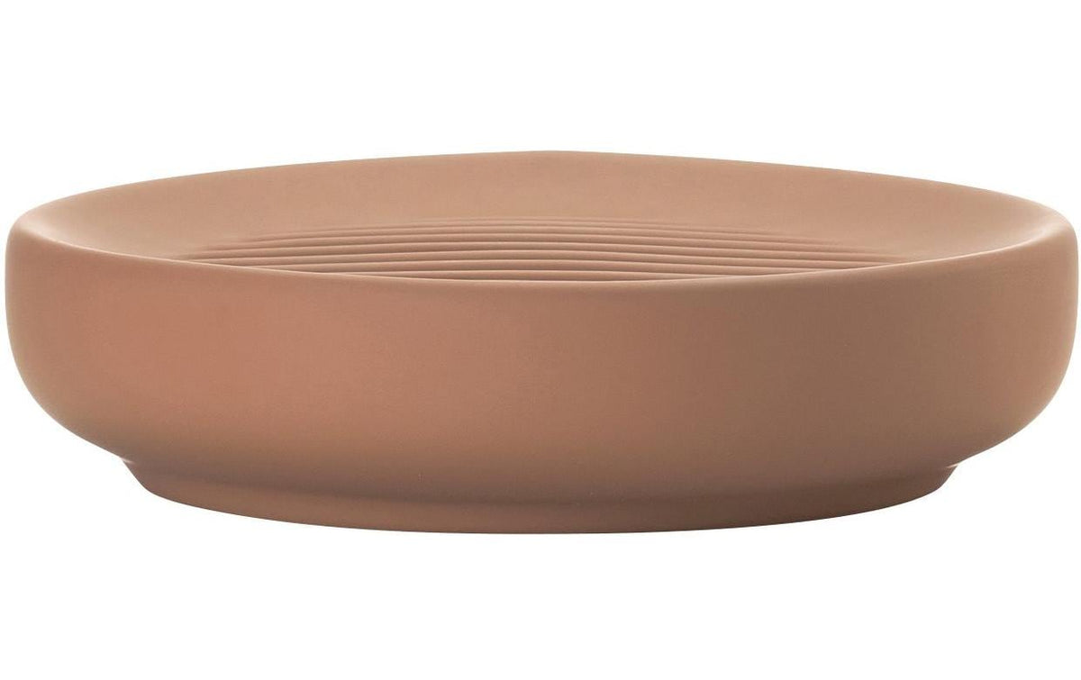 Zone Seifenschale UME Terracotta Höhe 3cm, Breite 12cm, Porzellan
