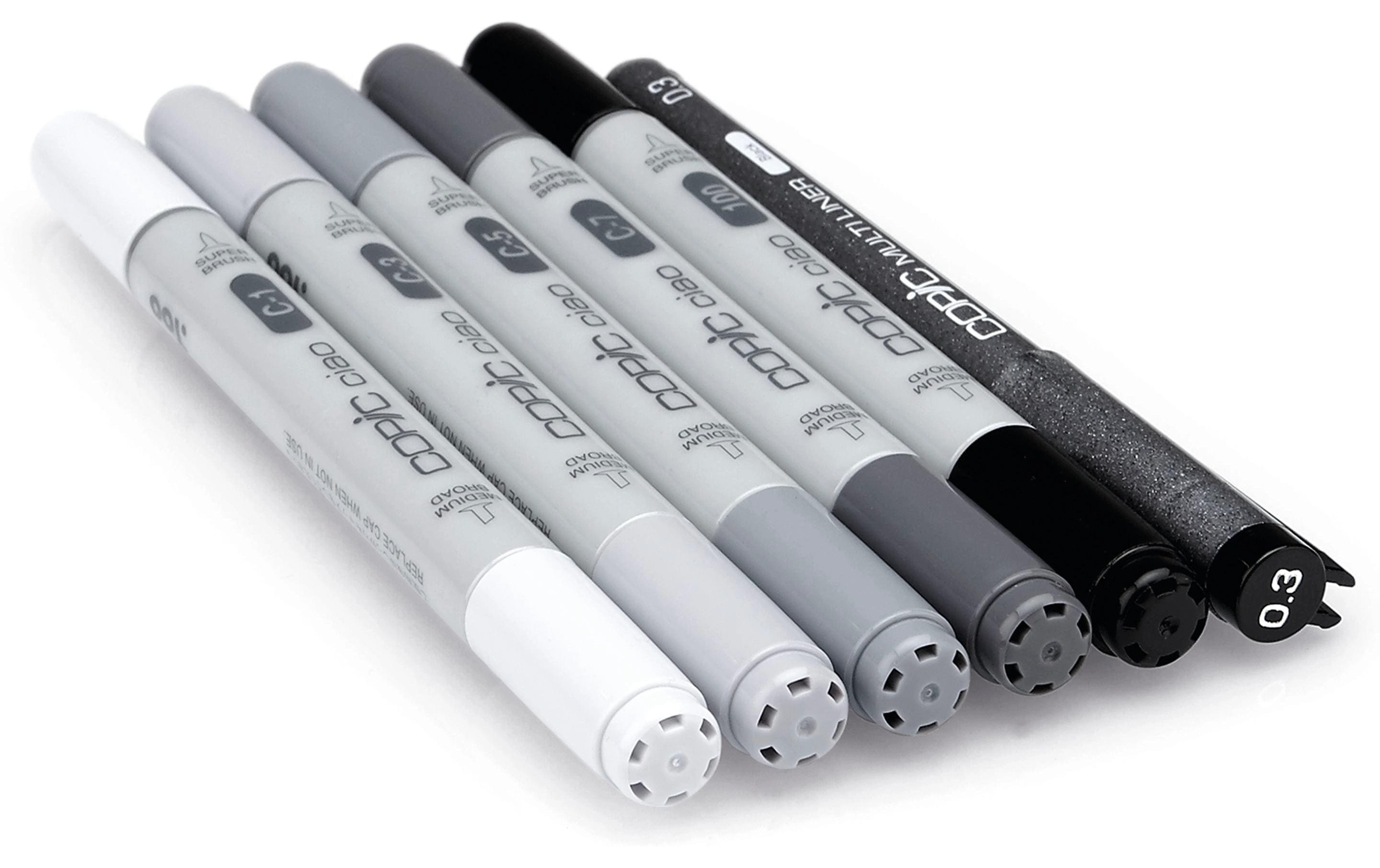 Copic Marker Ciao 5+1 Set Cool Grey grau, Doppelspitze, 6 Stk