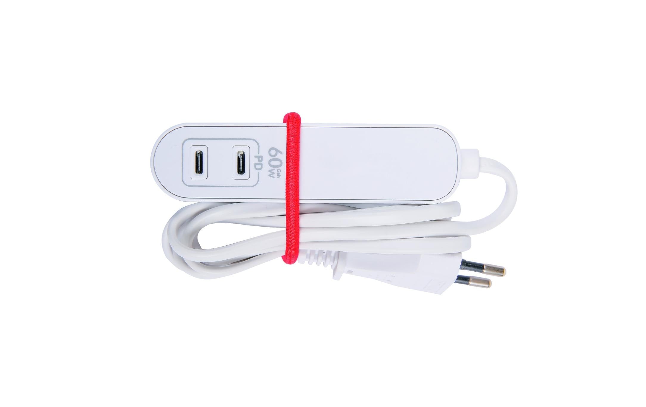 Steckdosenleiste Travel Station 1xEU-Dose 2x USB C 60W DC