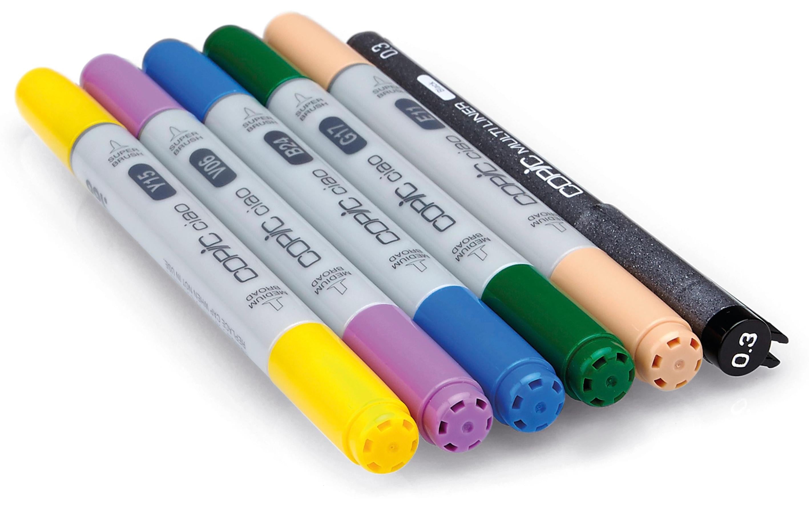 Copic Marker Ciao 5+1 Set Manga 1 farbig, Doppelspitze, 6 Stk