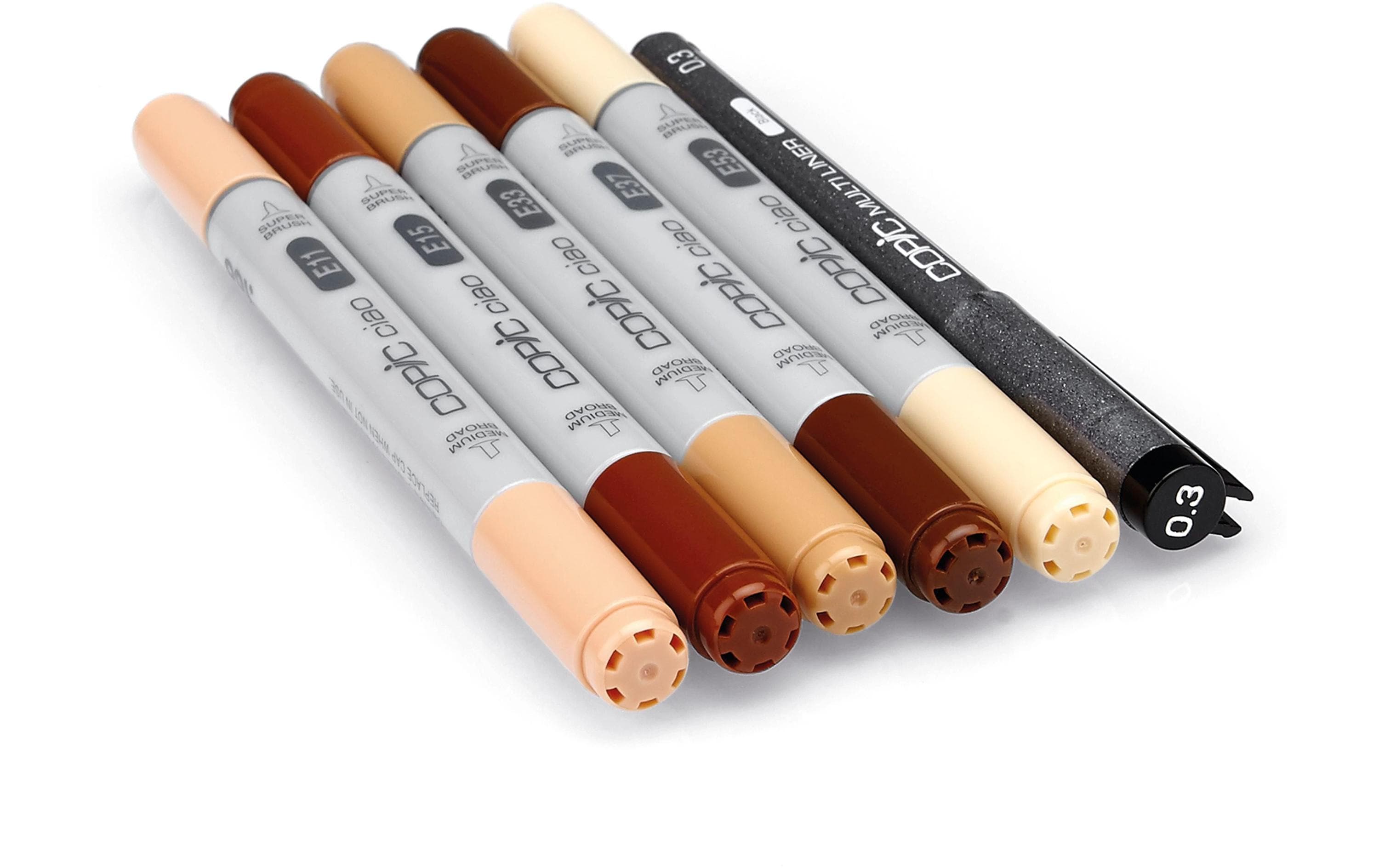 Copic Marker Ciao 5+1 Set Portrait colours2 hautfarbig, Doppelspitze, 6 Stk
