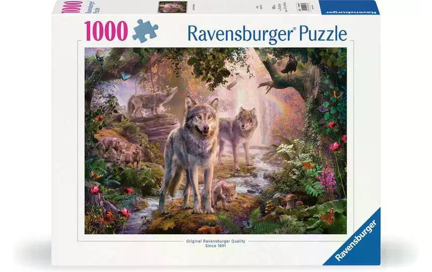 Puzzle Wolfsfamilie im Sommer Ab 14 Jahre