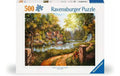 Puzzle Cottage am Fluss 10-99 Jahre