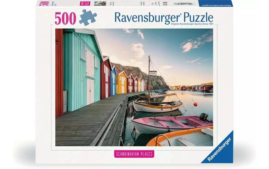 Puzzle Bootshäuser in Smögen, Schweden