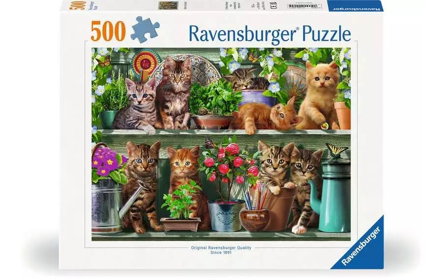 Puzzle Katzen im Regal 10-99 Jahre