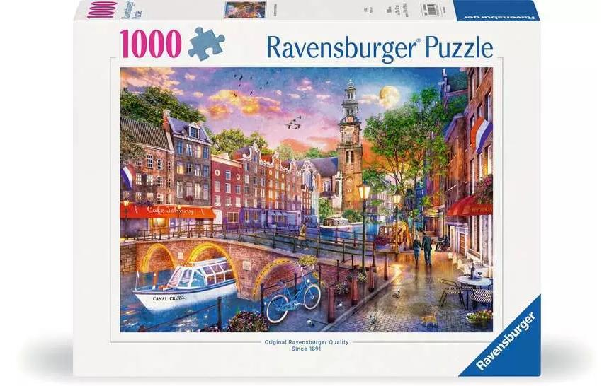 Puzzle Sonnenuntergang Amsterdam