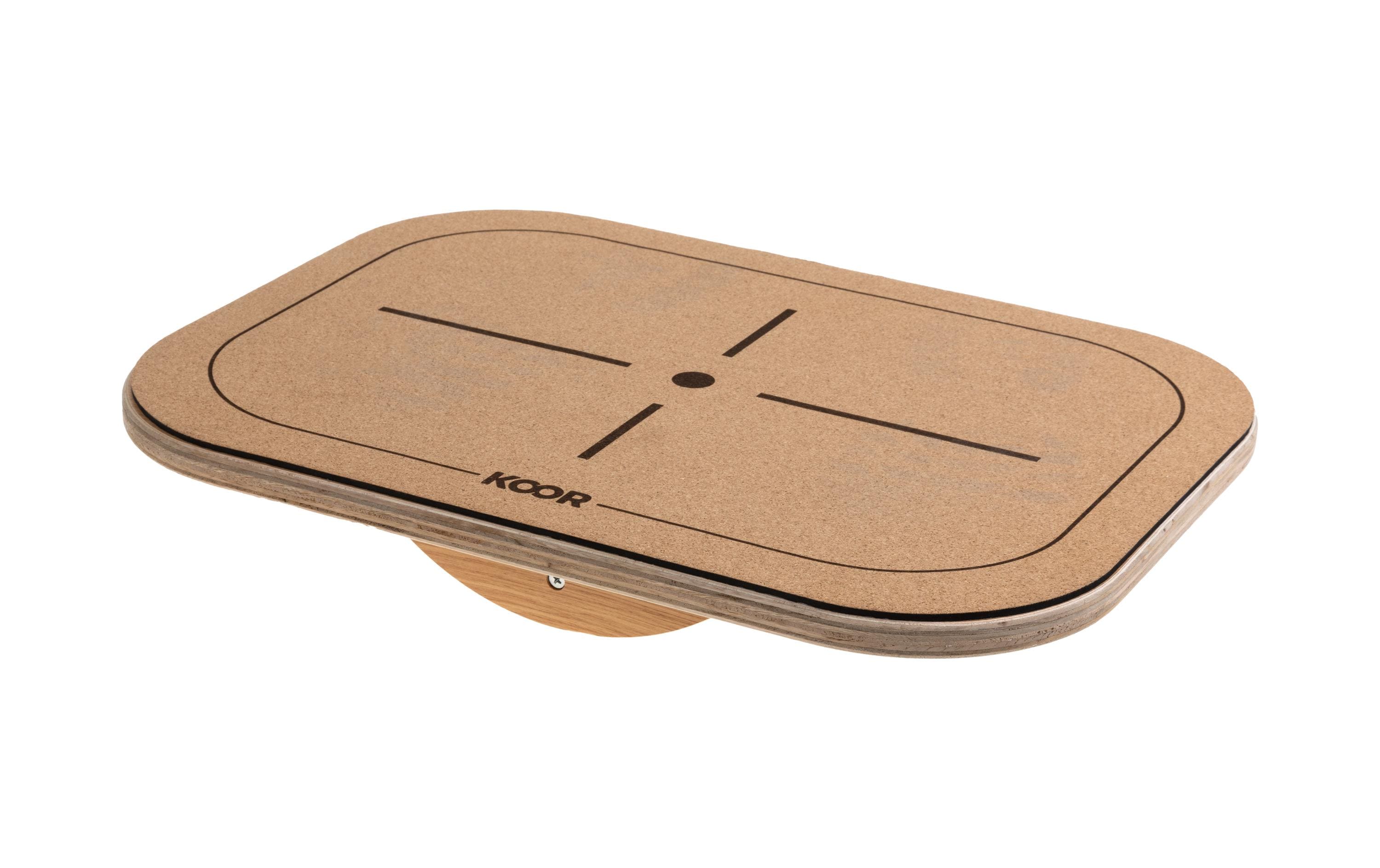KOOR Balance Board Kork Platte Kork beschichtet