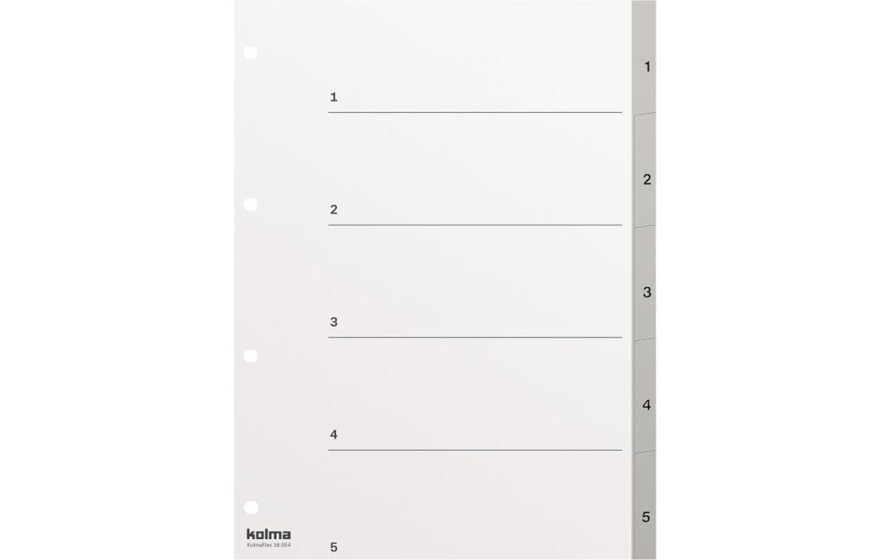 Kolma Register A4 KolmaFlex 1-5 5-teilig, grau