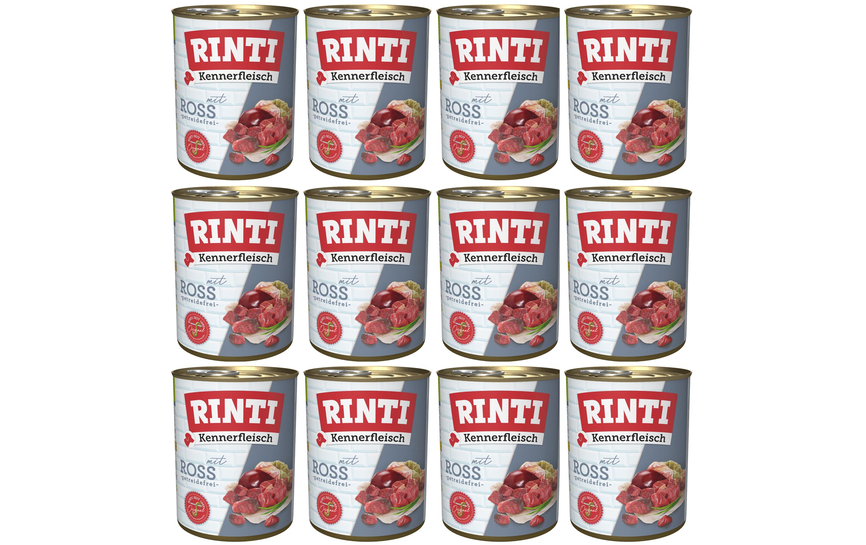 Rinti Kennerfleisch pur Dose Ross KIT 12 x 800g