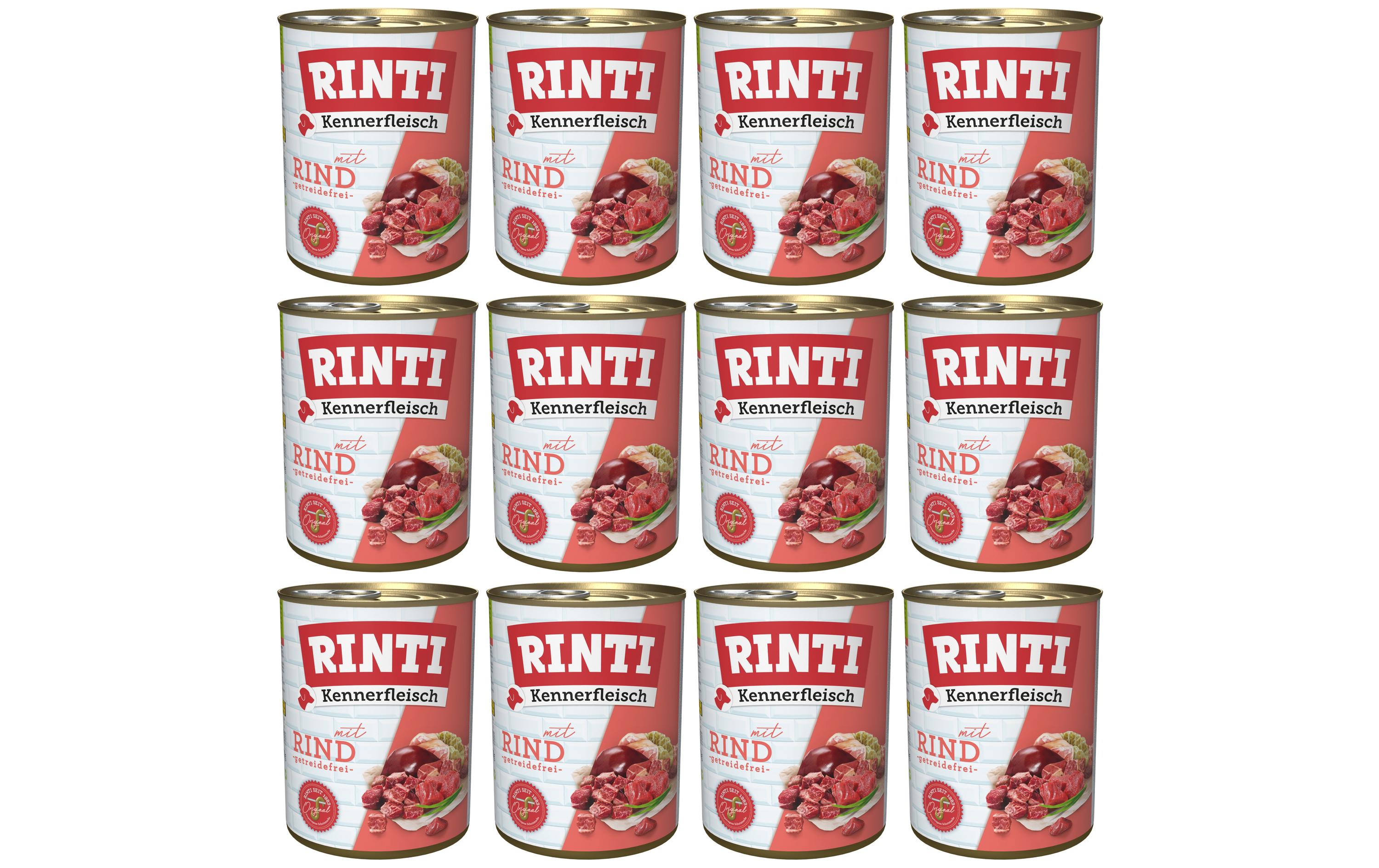 Rinti Kennerfleisch pur Dose Rind KIT 12 x 800g