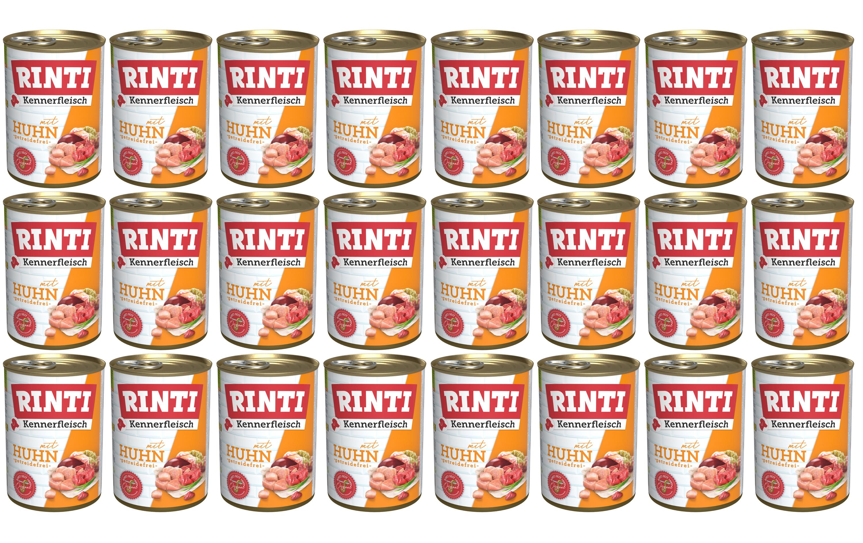 Rinti Kennerfleisch pur Dose Huhn KIT 24 x 400g