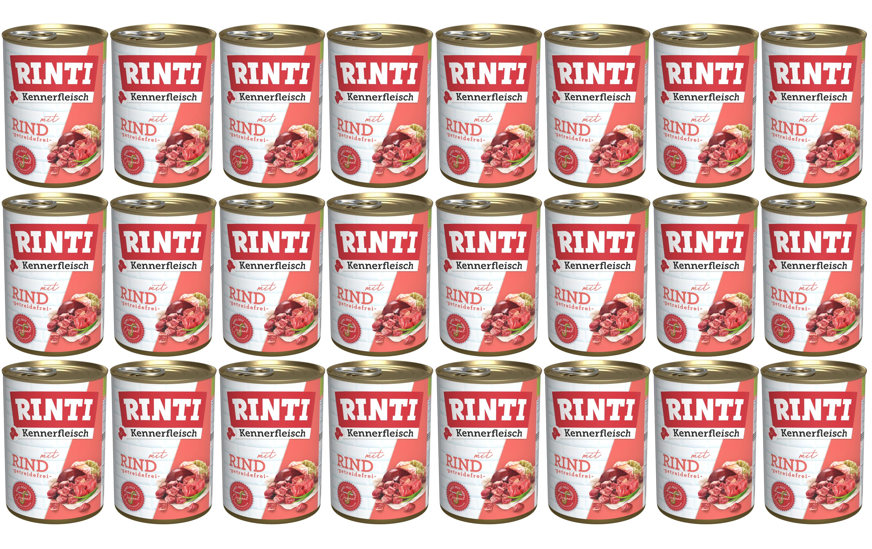 Rinti Kennerfleisch pur Dose Rind KIT 24 x 400g