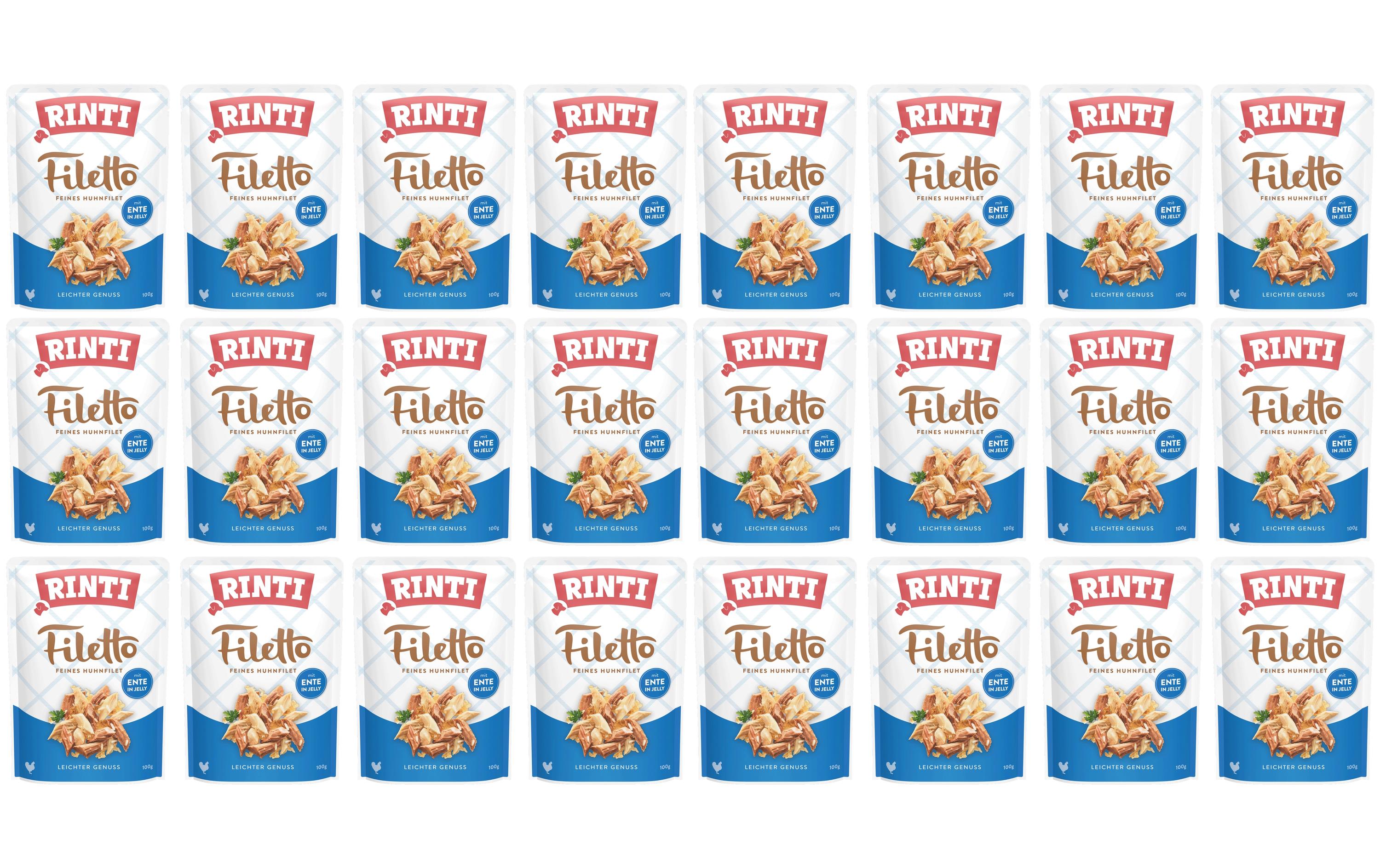 Rinti Filetto Huhn + Ente in Jelly KIT 24 x 100g