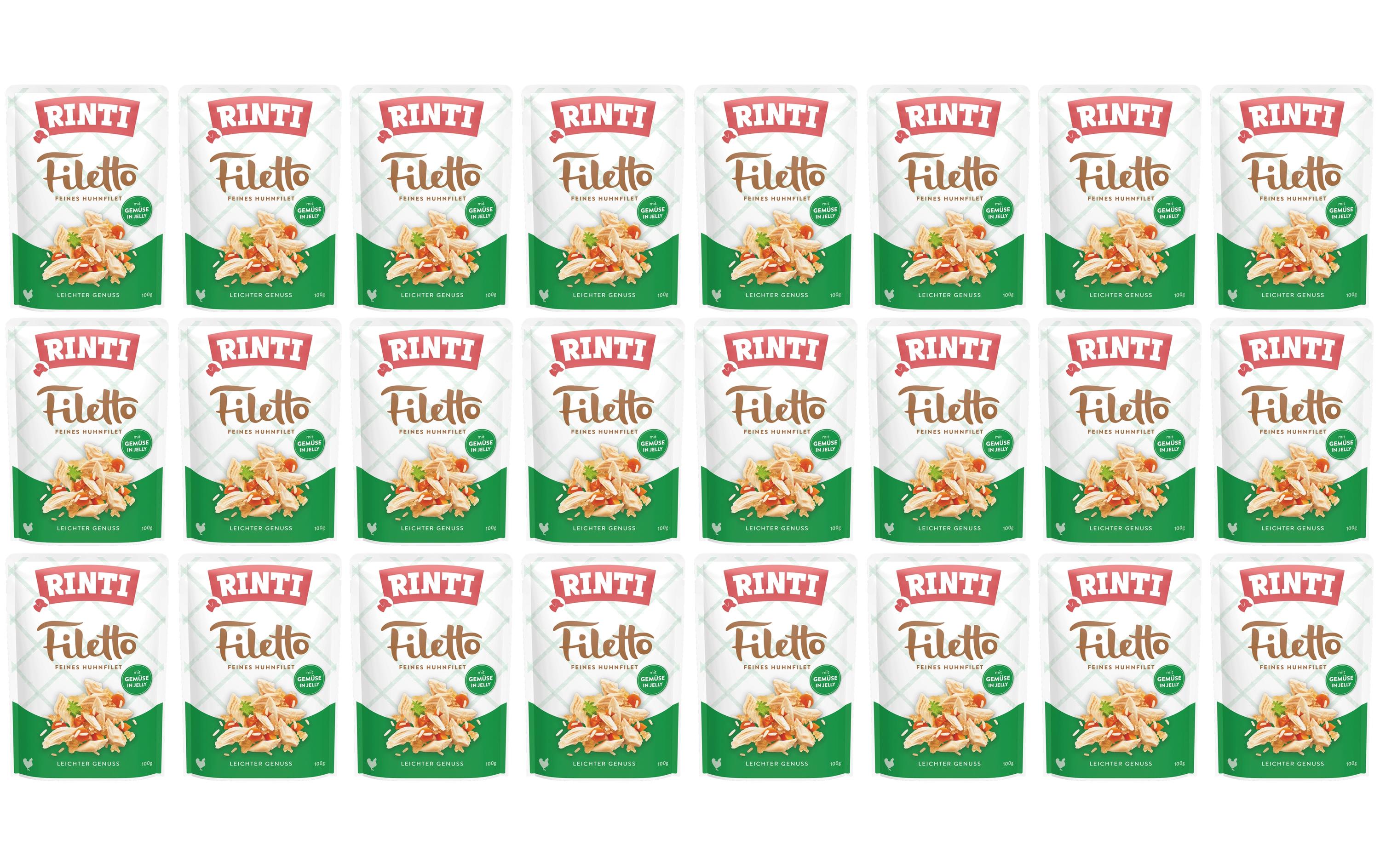 Rinti Filetto Huhn + Gemüse in Jelly KIT 24 x 100g
