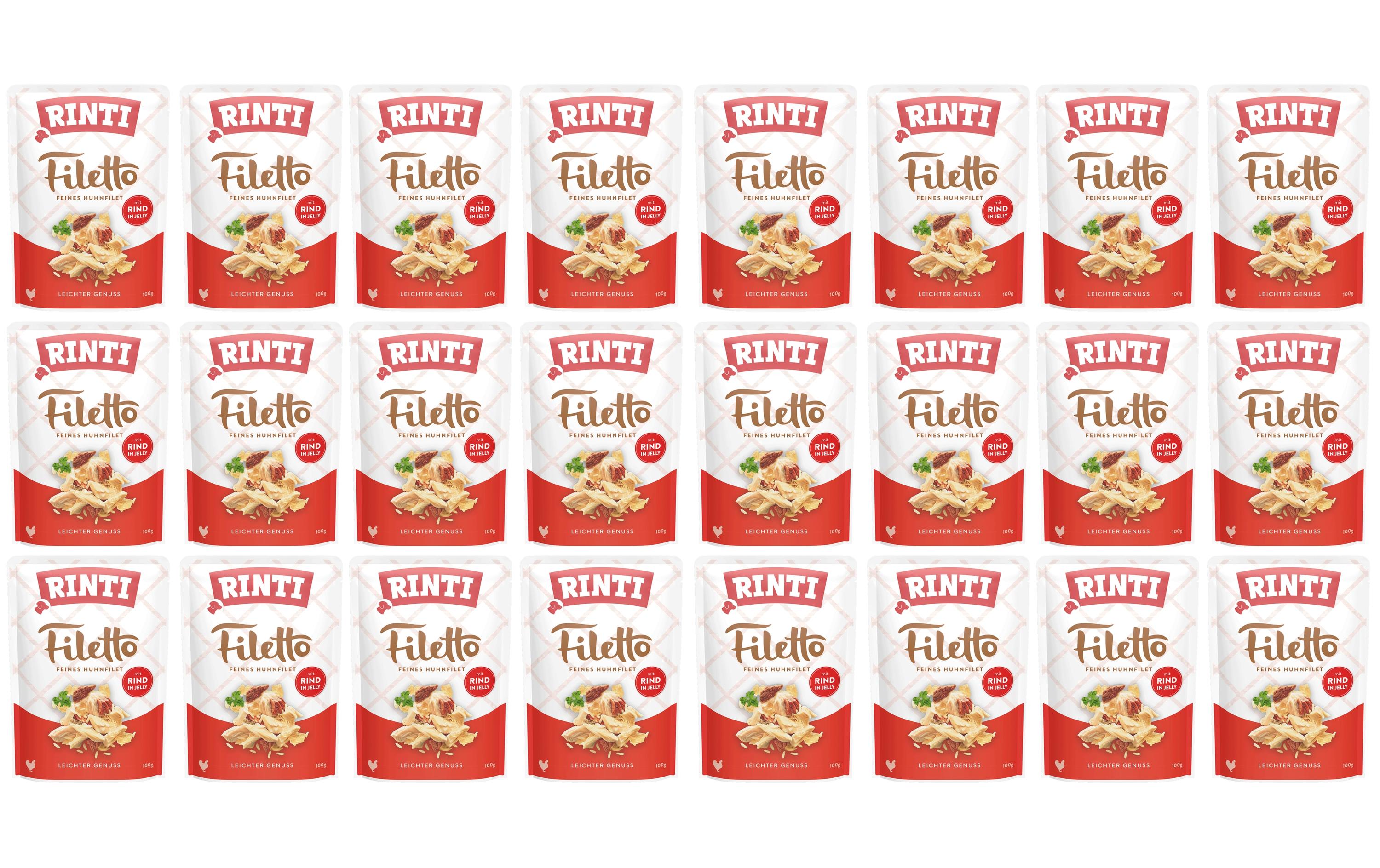 Rinti Filetto Huhn + Rind in Jelly KIT 24 x 100g