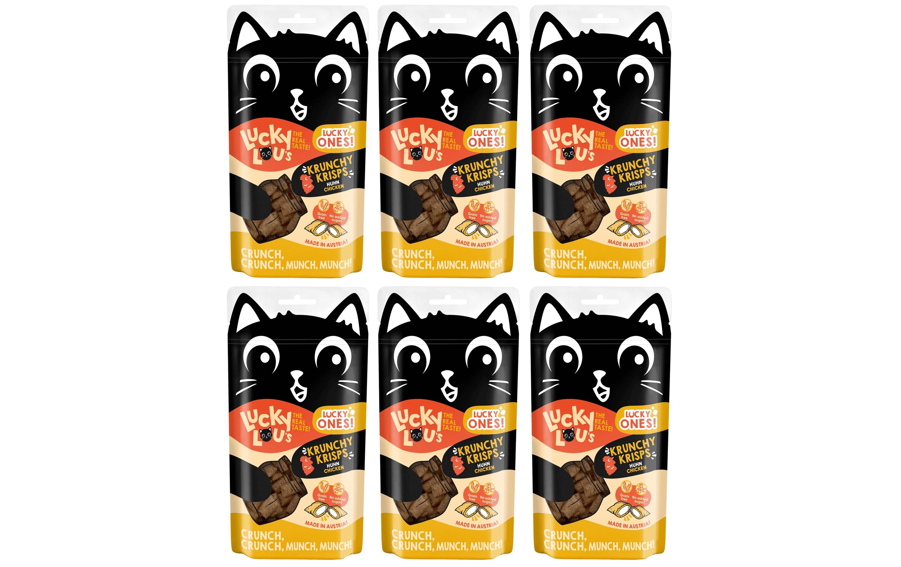 Lucky Lou Lucky Ones Krunchy Krisps Huhn 6x60g KIT