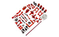 Yeah Racing Rapid Performance Conversio Kit Tamiya TT01E, Rot