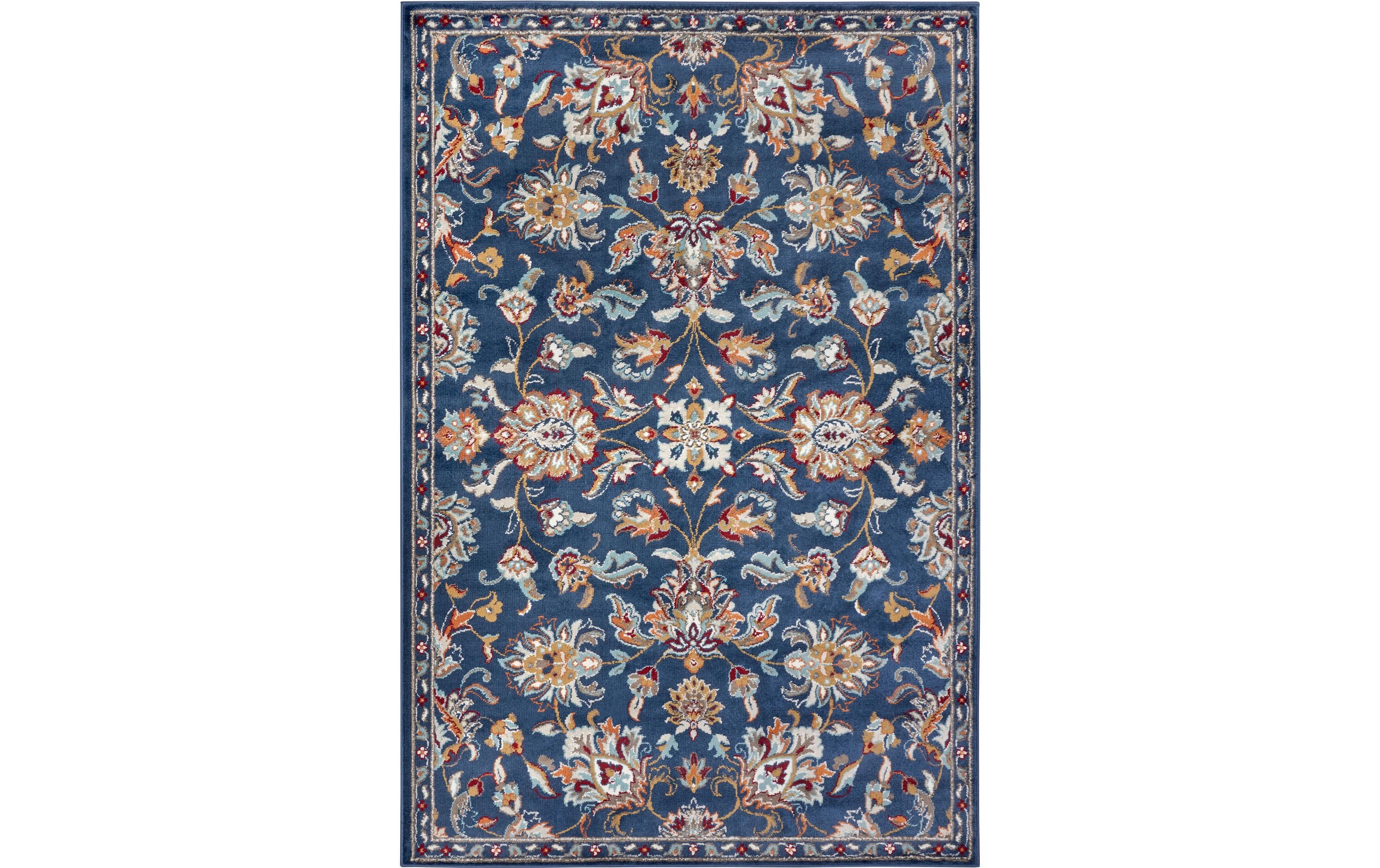 Hanse Home Teppich Caracci Blau 120x170cm, Polypropylen, Jute / PP