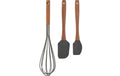 FURBER Backutensilien 3er Set Silikon/Holz, 3-teilig