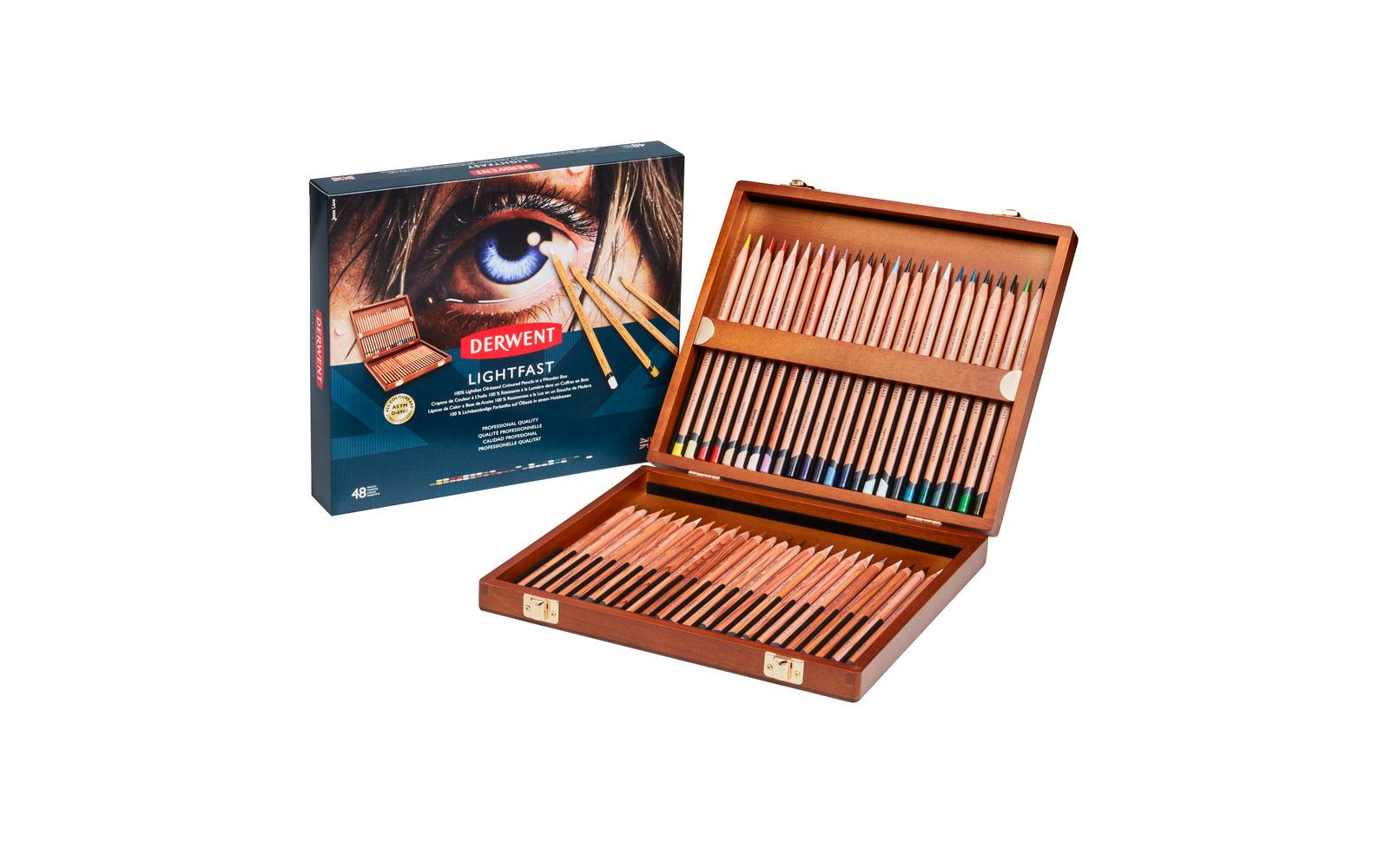 Derwent Professional Farbstift Lightfast 48 Stk. Holzbox