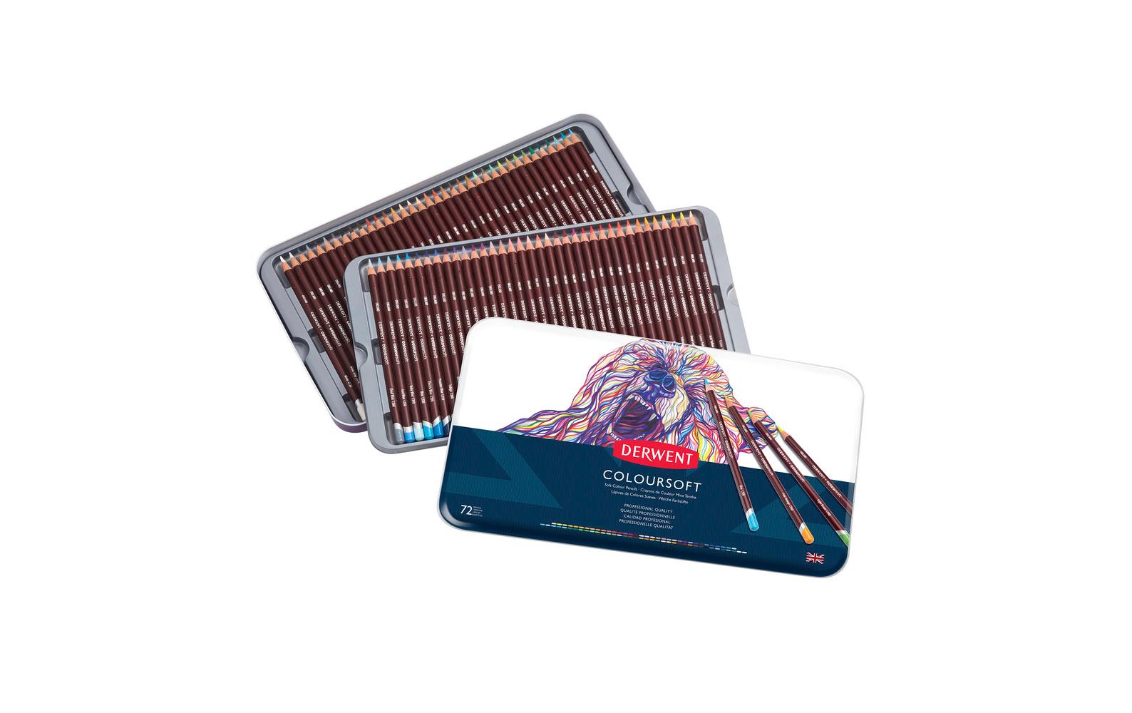 Derwent Professional Farbstift Coloursoft 72 STk. SB