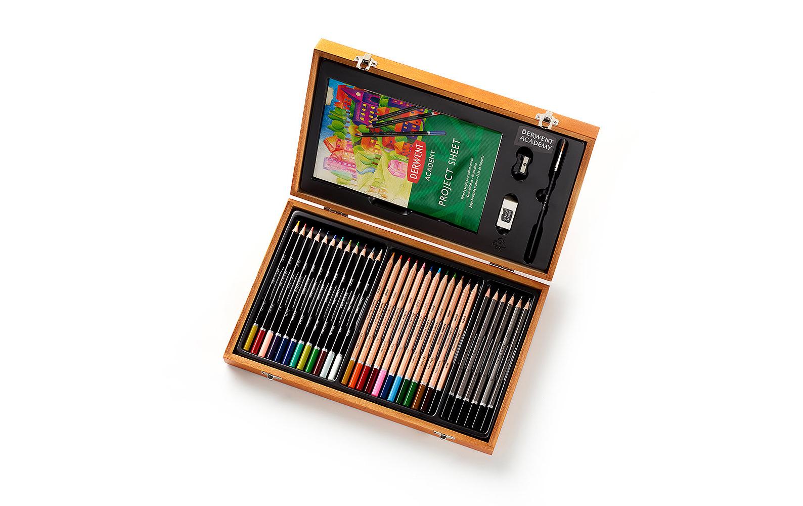 Derwent Academy Malkoffer 30 Stifte und Zubehör