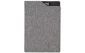 Notizbuch A5 RPET grau/schwarz, recycl. PET 80 Blatt, 80gm2 m.Buchzeichen