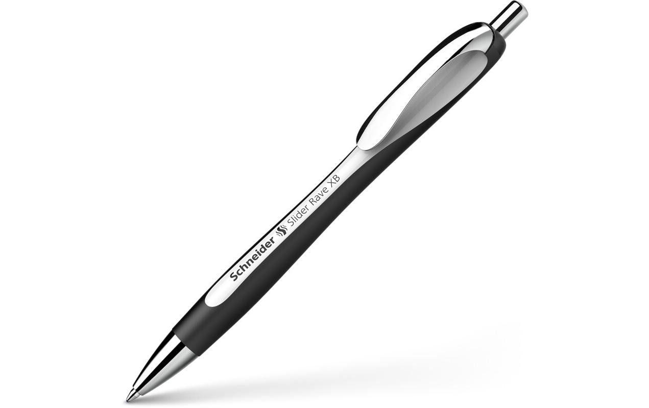 Schneider Kugelschreiber Slider Rave XB weiss-schwarz / Black Edition