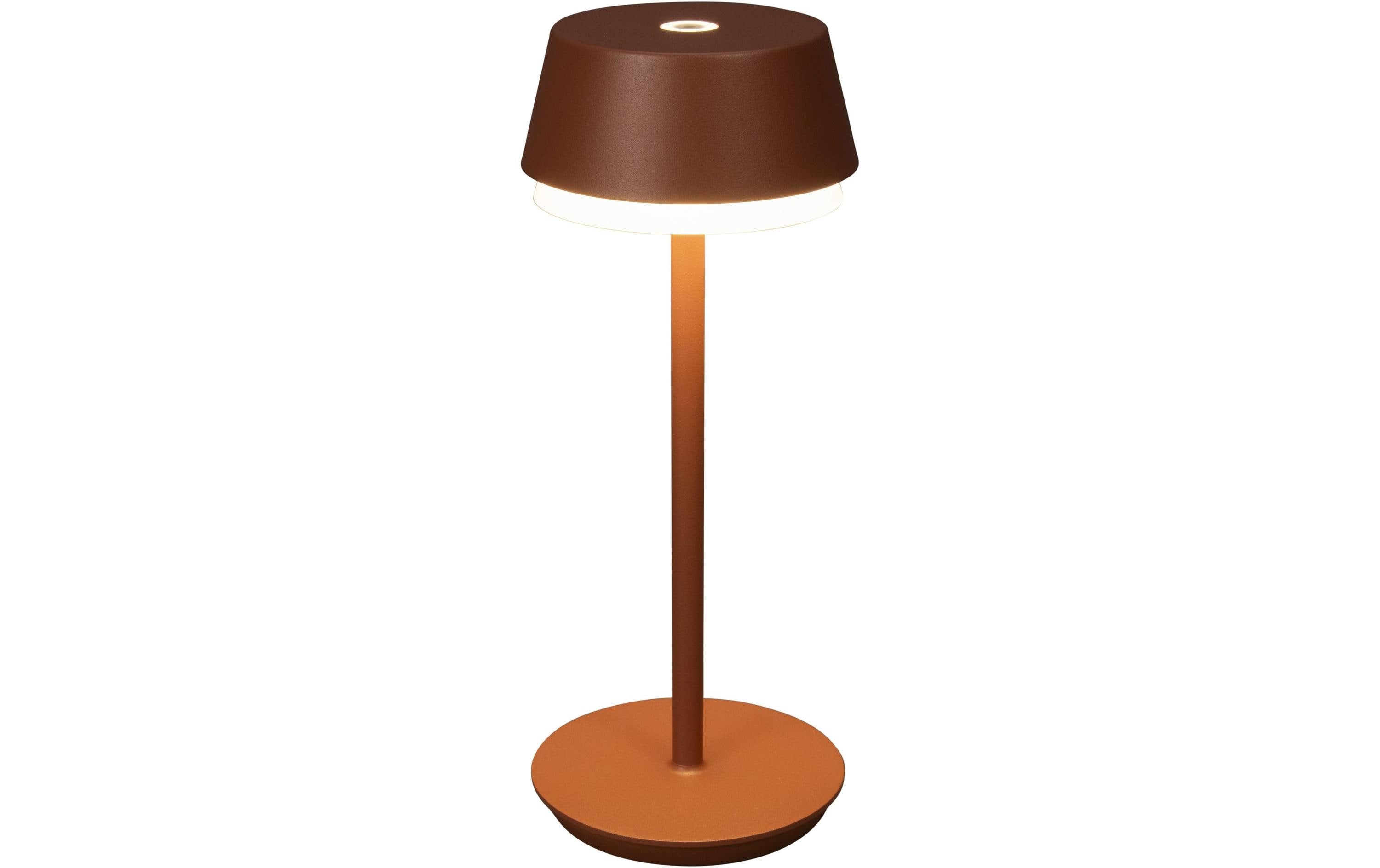 Konstsmide USB-Tischleuchte Lyon Terracotta LED RGBW, Akku, Dimmbar / IP54