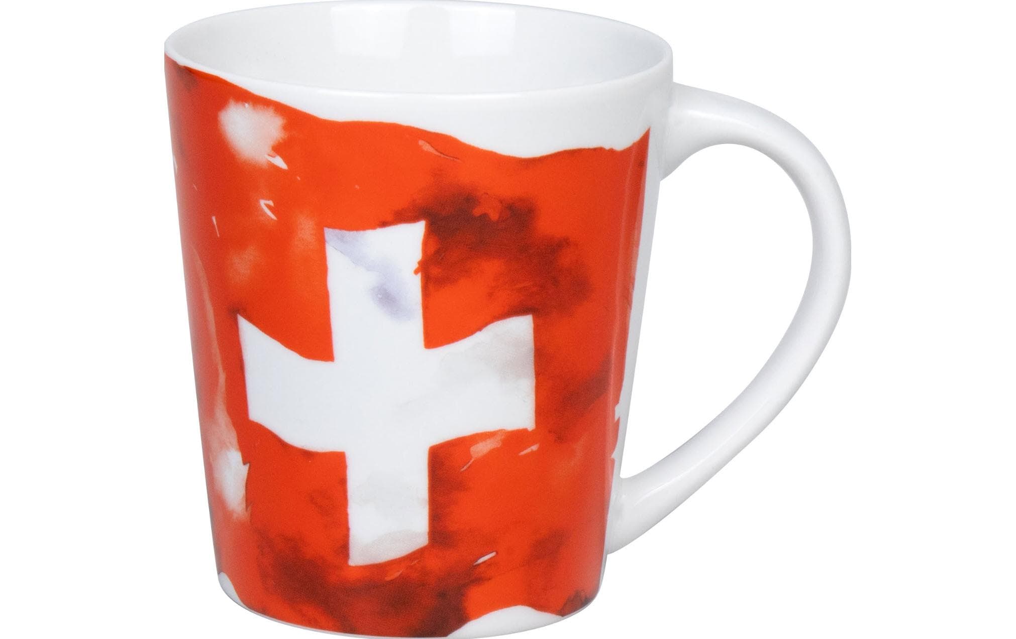 Könitz Becher Flagge Schweiz 380ml, 12.1x10.2cm